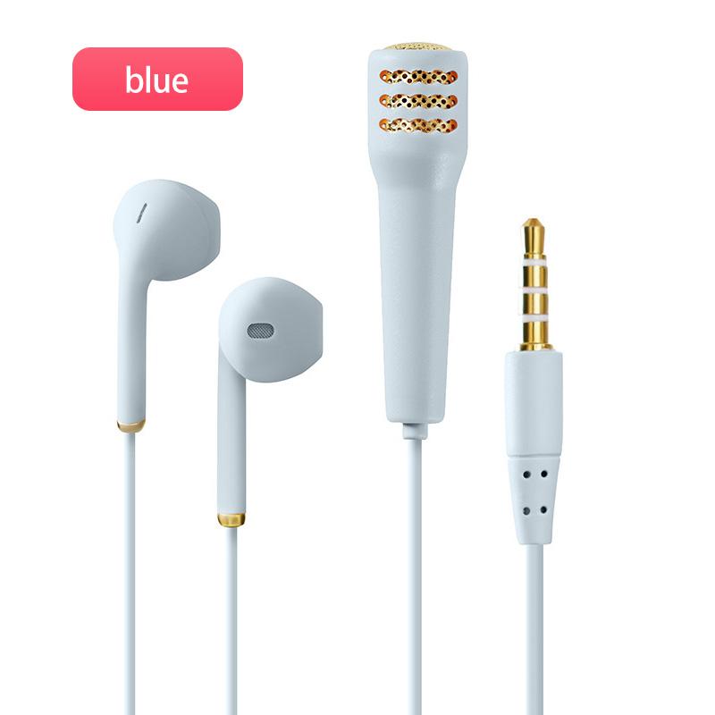 FONKEN 3,5 мм мини-микрофон для караоке, высококачественная гарнитура TIK TOK, HIFI и BASS, наушники со встроенным микрофоном для мобильных телефонов, планшетов