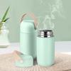 150ml Thermoses Coffee Mug with Leather Handle Vacuum Flask Portable Pocket Bottle  Gift