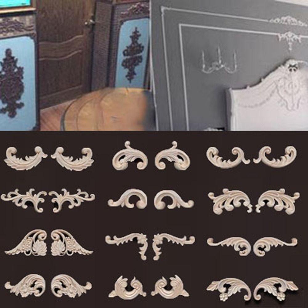 Уникальные резные поделки из дерева, разные стили, угловые аппликации, рама, украшение для стены, двери