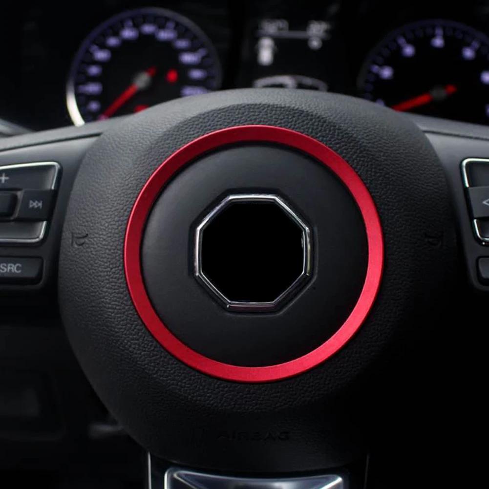 Украшение рулевого колеса автомобиля, алюминиевое кольцо, круглая наклейка, стиль интерьера для MG6 6pro 2017 - 2024