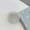 Магнитный держатель для телефона Magsafe с подушкой безопасности, блестками, пайетками, сердечком, зеркалом. Портативное креативное зеркало для макияжа