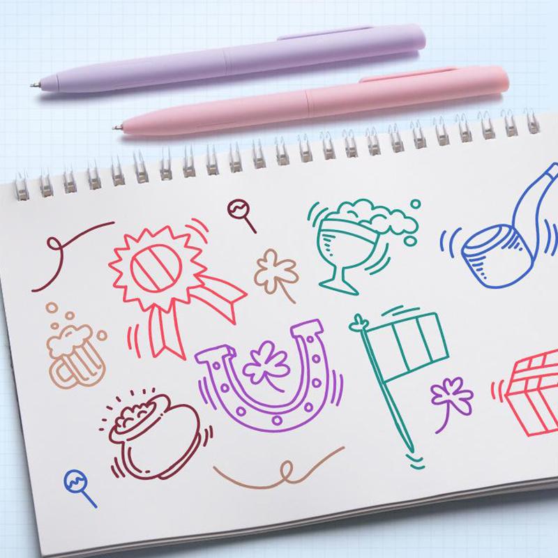 6 шт. цветная гелевая ручка Morandi, цветная ручка для подписи, цветные чернила, быстросохнущие, нажимные, нейтральные ручки, пишущие принадлежности для студентов