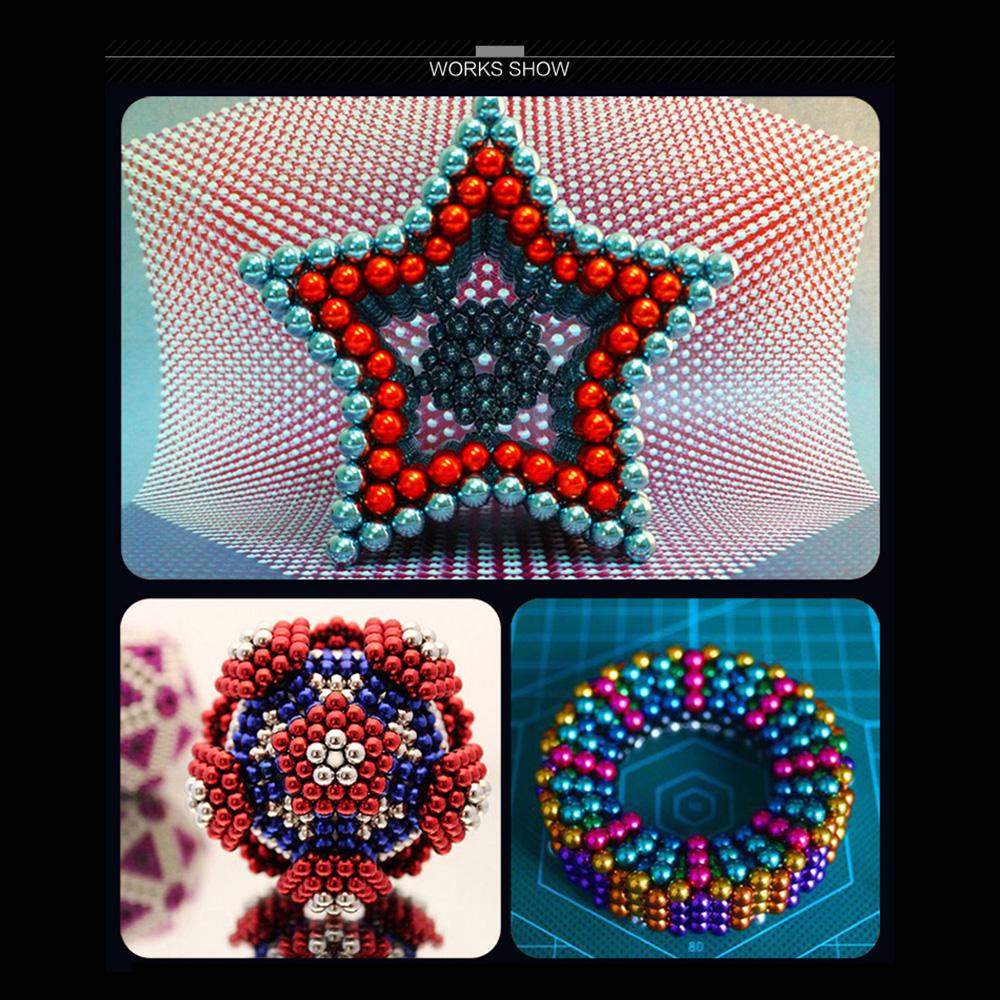 5 мм 125 шт. 5 цветов магнитные шарики магниты офисная игрушка магнитная скульптура Backyballs подарок для