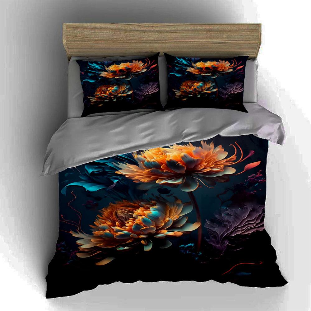Vivid floral elegance. Bedding Duvet cover sets Duvet covers Pillowcases gifts (1 * Duvet Cover 2 * Pillowcases, without duvet insert)