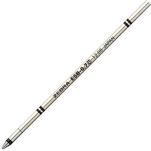 ZEBRA Oil-based Ballpoint Pen Refills Charbo ESB-0.7 Lead Black 10 Pieces B-RESB7-BK