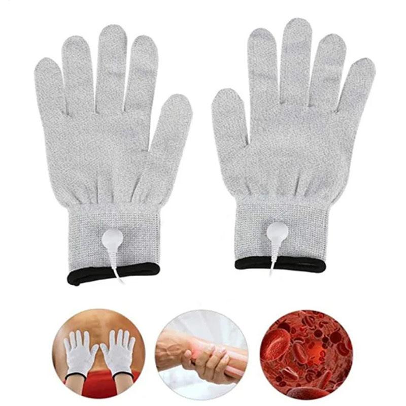 Новые массажные перчатки TENS, массажный инструмент для ладоней, EMS Pulse, портативные косметические массажные перчатки для физиотерапии