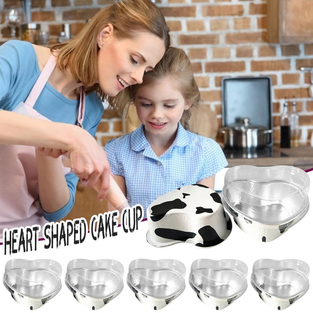 День Святого Валентина Пара Выпечка Торта Своими Руками Торт В Форме Сердца Чашка Торт (С крышкой)