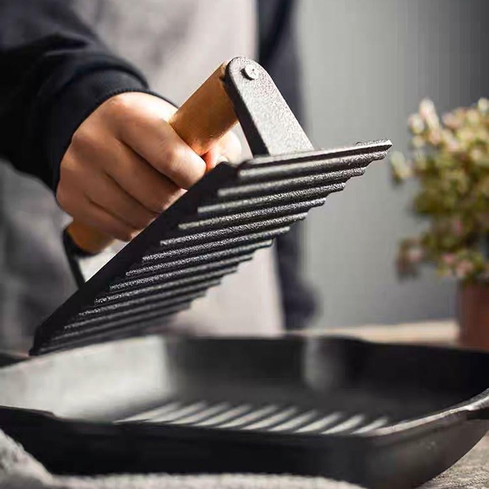 Пресс для бекона из железной решётки, жаропрочный пресс для мяса, прочный пресс для бургеров, барбекю