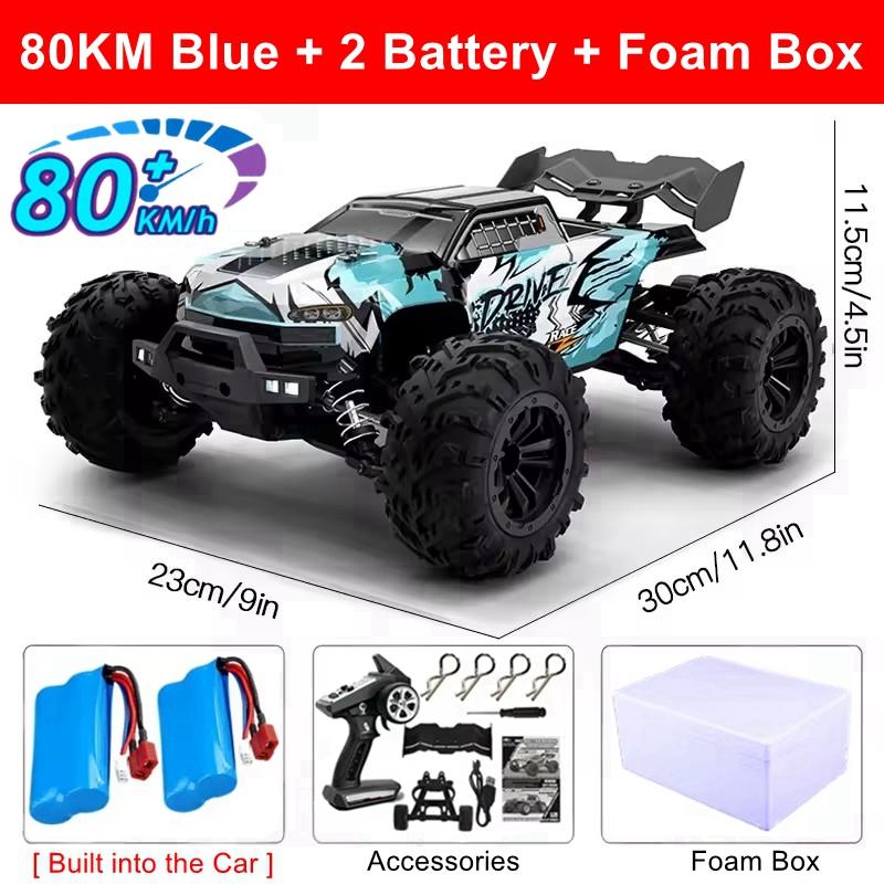 4WD Remote Control Car 40KM/H 50KM/H 80KM/H High Speed Racing Drift Truck 2.4G Radio Off Road 4X4 Super Brushless Fast RC Buggy