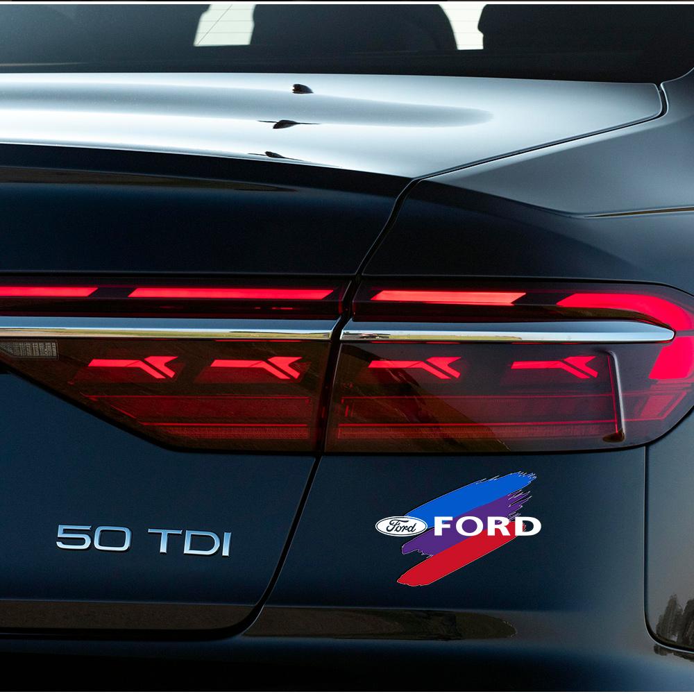 1 комплект автомобильных ПВХ наклеек на крыло, кузов, багажник для Ford Fiesta Mondeo Fusion Explorer Escape Shelby Edge Taurus Mustang Kuga
