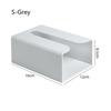 Wall Mounted Tissue Box Cover Space-saving Kitchen Organizer Creative Toilet Napkin Storage Adhesive Shelf Holder