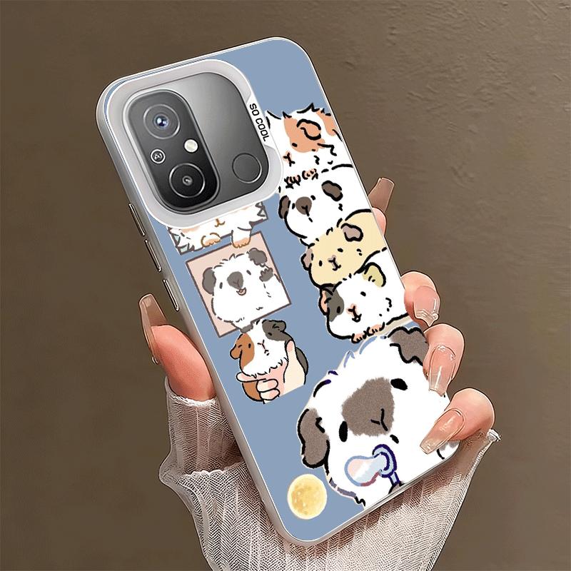 Мультяшный Милый Хомяк Ударопрочный Чехол для Телефона для Xiaomi Poco X7 X6 X5 X3 Pro F7 Ultra M8 Redmi 15C 15 14C 13C 12C 10C 13 12 10