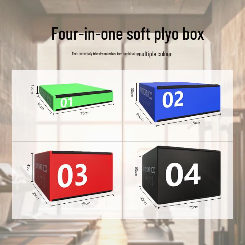 Jiemai Soft 4-in-1 Modular Plyo Box Set