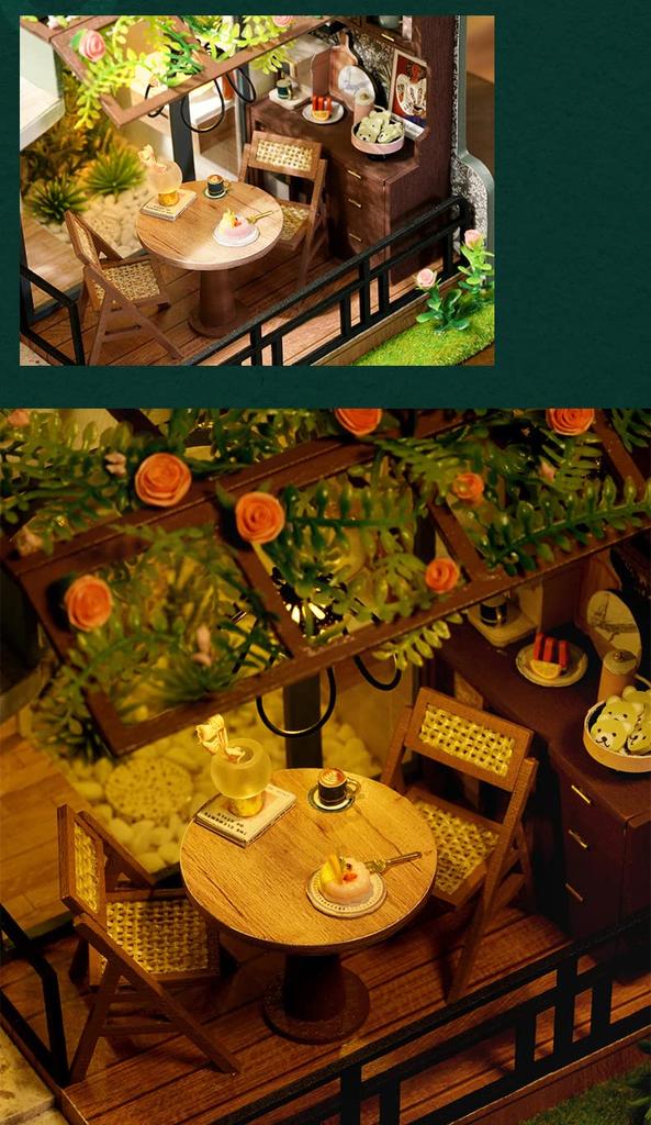 Кукольный домик ручной работы набор миниатюрный ПОЛОВИНА САДА (t-ФРИК)