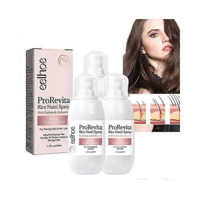 3x Zephta ProRevita Рисовый Нутри Спрей для Роста Волос, Спрей-Помощник для Тонких Волос и Выпадения Волос, Рисовый Спрей для Роста Волос