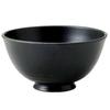 TAMAKI Lightweight Black Matte Large Rice Bowl, 12.3cm Diameter X 6.6cm Height, Porcelain, Dishwasher and Microwave Safe, Made In Japan, T-877319