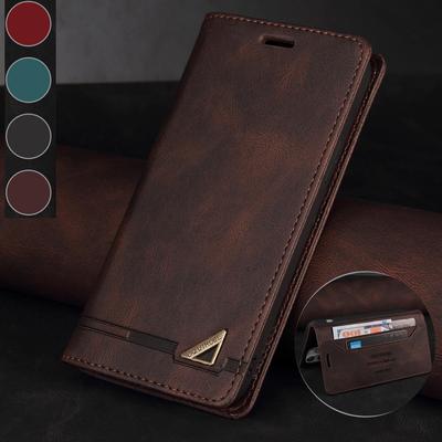 Для Samsung S24 S23 S22 Ultra A55 A54 A15 A24 A23 Ретро книжная карта Магнитный кожаный чехол-кошелек для iPhone OPPO Huawei Xiaomi