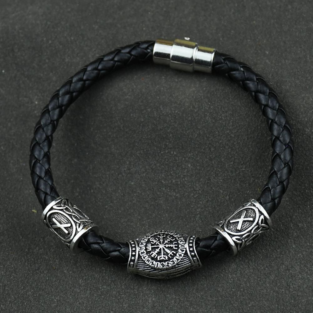 Аксессуары викингов Рунические руны Бусины DIY украшения Мужские Женские Viking Браслет Украшение Браслеты с подвесками Бусины