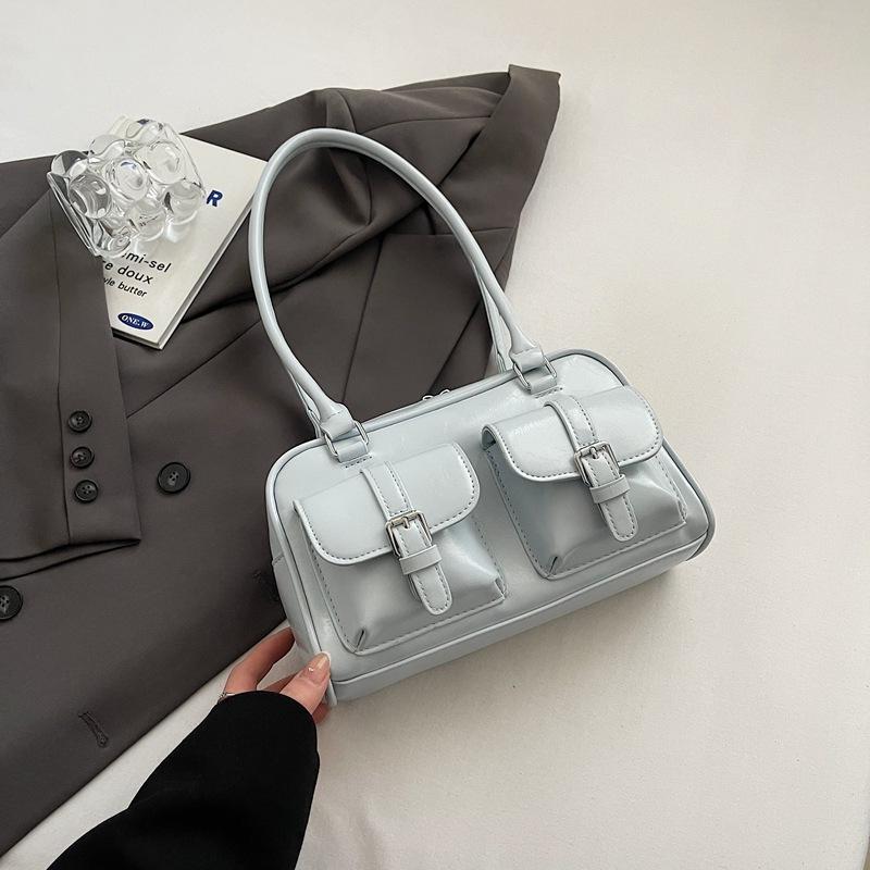 Женская сумка премиум-класса большой вместимости 2025 новая осень-зима нишевый дизайн одно плечо сумка подмышку сумка-подушка для通勤