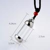 Glass Perfume Jars Cremation Pet Openable Glass Wishing Bottle Memorial Ash Bottle Vial Necklace