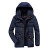 Autumn and Winter Velvet Thickened Large Size Men's Cotton-padded Clothes Medium and Long Large Size Warm Cotton-padded Clothes