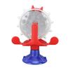 Cat Slow Food Leaker Turntable Windmill Дрессировочная игрушка для домашних животных Интерактивная многофункциональная игрушка Синий