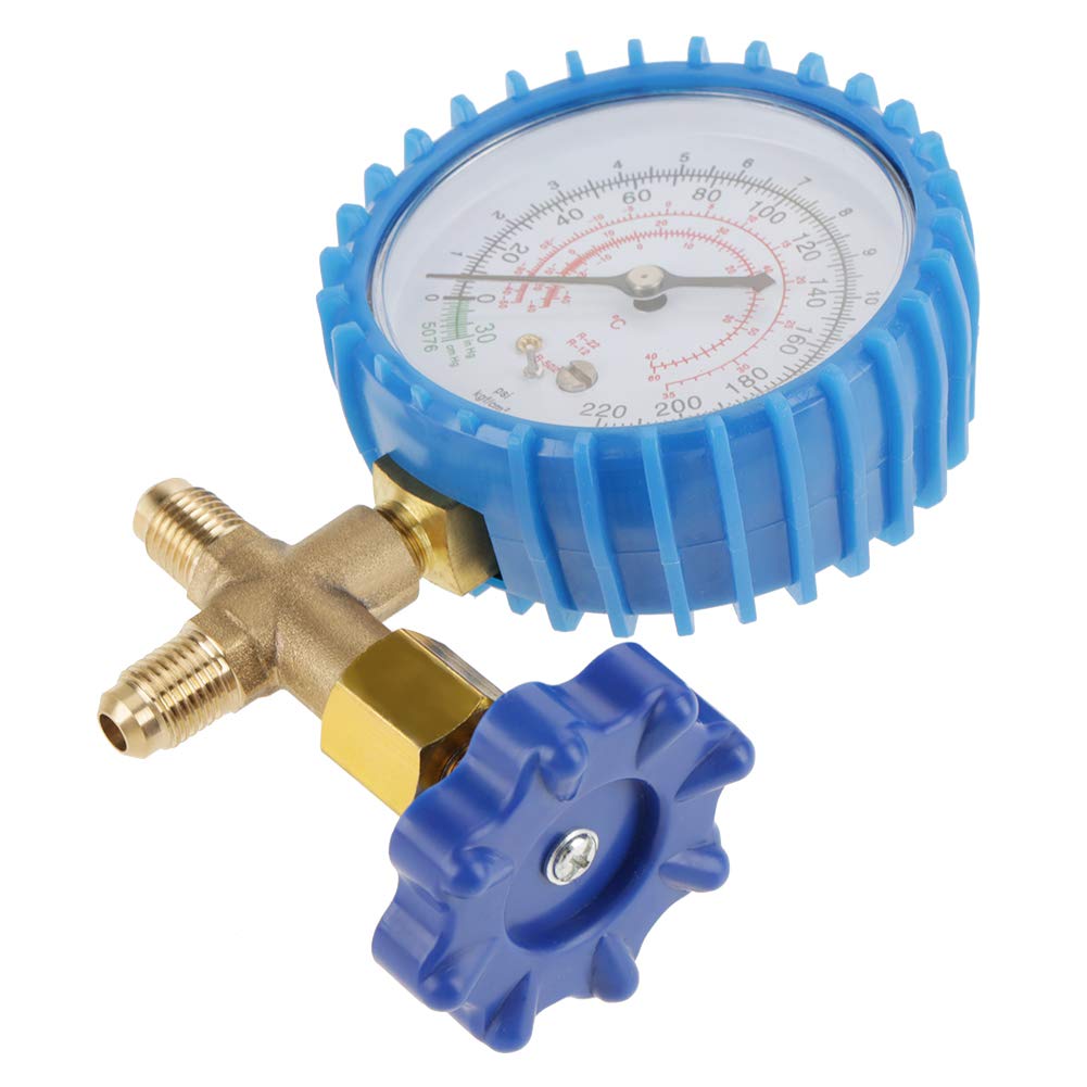 Manifold Freon Gauge High Low Pressure Gauge for Air Conditioner R410A R22 R134A R404A