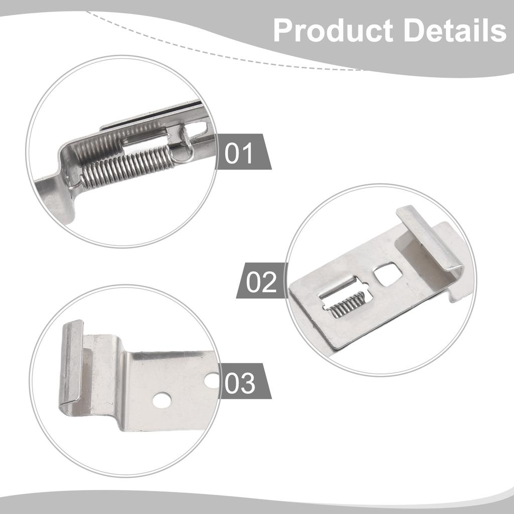 Car Plate Securing Clips Car License Plate Holder Automotive Parts Easy To Remove Easy To Use High Quality Simple Design