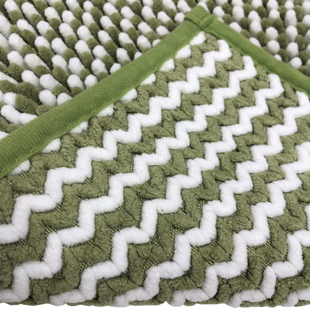 Senko Twin Mall Bath 50 x 80 Moss 79231 Mat, Approx. cm, Green, Absorbent, Quick-Drying, Microfiber,