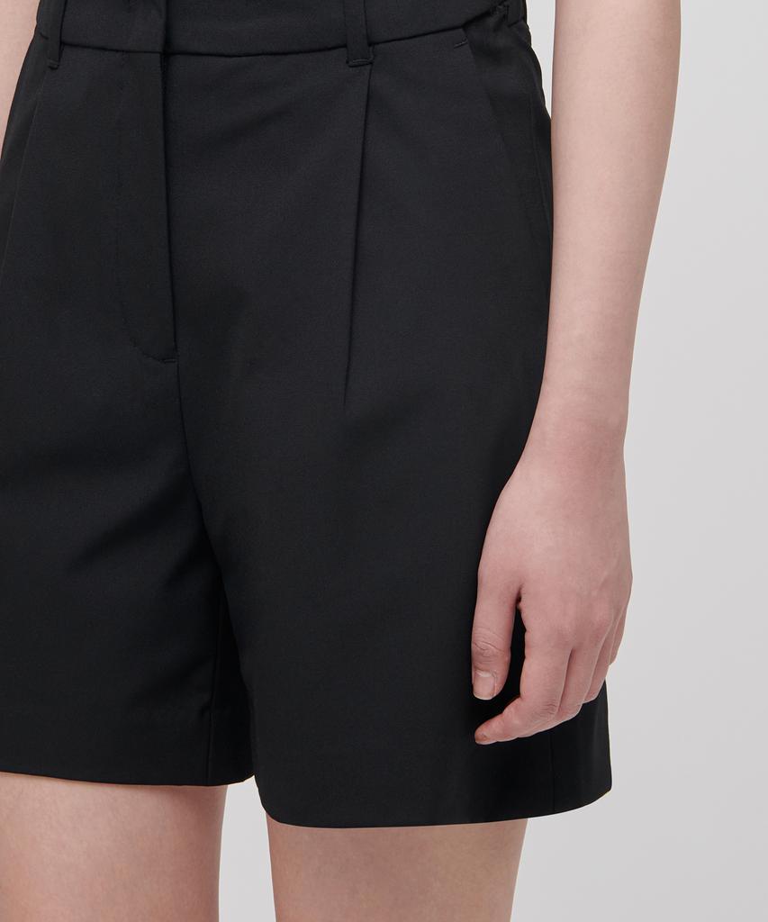 MUSINSA STANDARD WOMAN Женские легкие полубрюки с потайной эластичной талией [Черный]