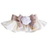 Fashion Dog Saliva Towel Cat Necklace Pearl Collar Dog Neckerchief Puppy String Bib Lace Bowknot