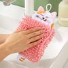 Hand Hanging Towel Cartoon Hangable Thickened Water Absorption Chenille Household Kitchen Handball Towels for Kitchen