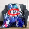 Montreal Canadiens Print Flannel Blanket High Quality Warm Comfortable Cover for All Seasons Perfect for Gifts Home Decor