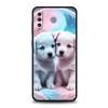 Милый чехол для телефона с маленькой собачкой для Samsung Galaxy A56 A54 A42 A36 A34 A26 A24 A16 A14 A12 A06 A50 A52 A10 5G Мягкий ТПУ чехол Fundas