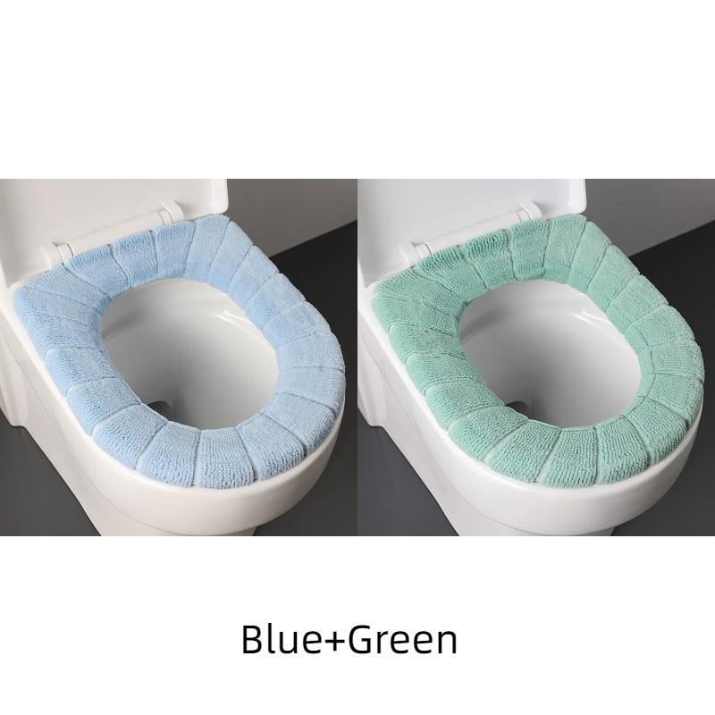 2856A Утолщенная плюшевая O-образная подушка для унитаза Скандинавская универсальная накладка на сиденье для унитаза Подушка для унитаза с флисовой подкладкой Крышка для унитаза