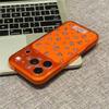Ретро стиль, полноэкранный, красные цветы, для Apple 17Pro, большое окно, чехол для телефона IP16/15/14/13, мягкий 12