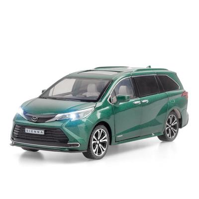 1/24 масштаб Sienna MPV, литая под давлением модель автомобиля, игрушечный автомобиль с откатным механизмом, звуком и светом для детей, коллекция подарков для мальчиков и девочек