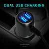 Power Cord Car Cigarette Lighter Dual USB Dash Cam Charger Mini DVR Charging Cable  GPS