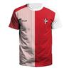 Mens Loose Fit Short Sleeve Crew Neck T-Shirt With 3D Print Soccer Fans Fall Sport Casual Wear