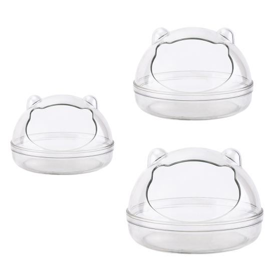 Туалет для маленьких животных, большое пространство, прозрачная душевая комната, клетка для хомяка, песочная ванна, контейнер