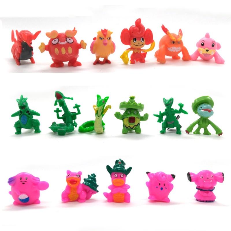 Complete 144pcs Pokemon Action Figures Set Anime Kids Gift Toys