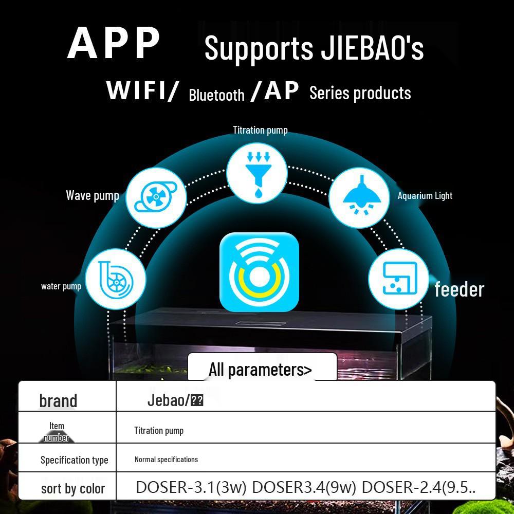 Jebao DP2/3/4 Автоматический перистальтический дозирующий насос для морской воды Расширение (DP3S/DP4S)