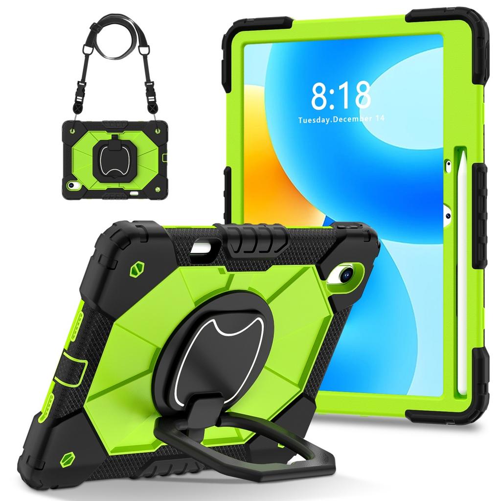 For Huawei MatePad 11.5 / Huawei MatePad 11.5-inch.360° Rotating Grip Heavy Duty Protection Stand TPU+PC 3in1 Anti-knock Shockproof Tablets PC Case