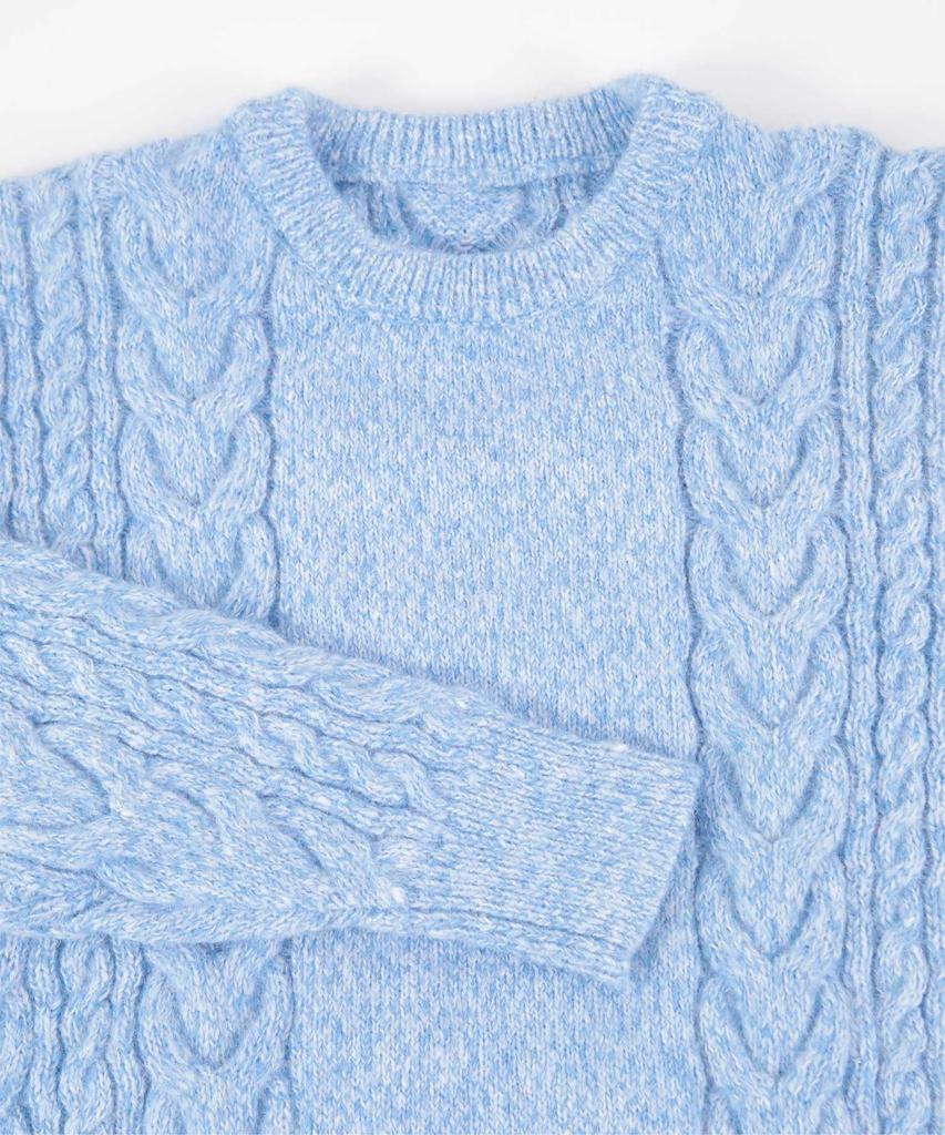 Miette Oversized Cable Knit Sweater REXX1017 Free Size White Women's