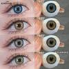 Color Contact Lenses Fashion Green Soft Lenses Natural Brown Makeup Color Contact Lenses Gray Lenses Color Beauty Lenses 1 Pair