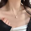 Women's Baroque Pearl Faux Minimalist Chain Necklace