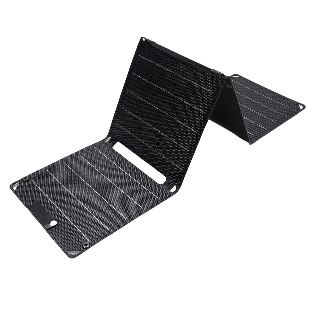 Foldable Solar Panel Charger 40W Double Type C Ports Monocrystalline Silicon Solar Panel for Phone Laptop