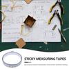 Angoily Self-Adhesive Tape Measure, 78 Inches (200cm), Meets Official English Standards, Self-Adhesive, Clear Graduations, for Measuring