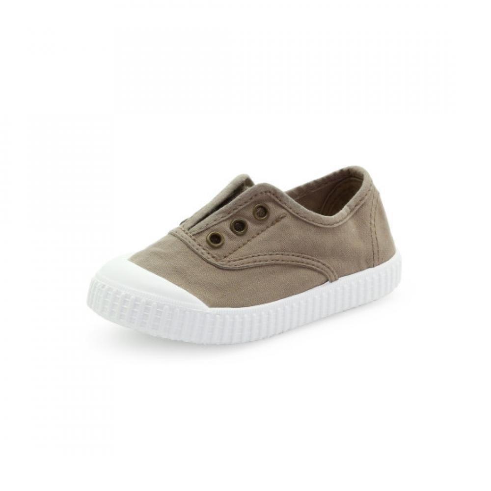 Victoria Shoes Kids Inglesa Cotton Lavada Sneakers Stone 106627 Stone