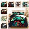 Комплект постельного белья с 3D-плеером, игровая ручка, пододеяльник, наволочка, 2/3 шт., подходит для любителей игр, для мальчиков, для мужчин, для комнаты, на молнии, украшение для дома